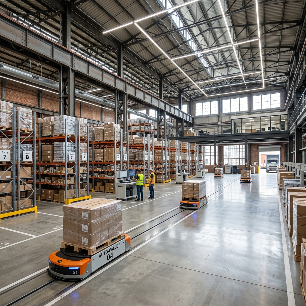 Industrial Warehouse Conversions: Visualizing Modern Logistics Hubs Using AI Staging