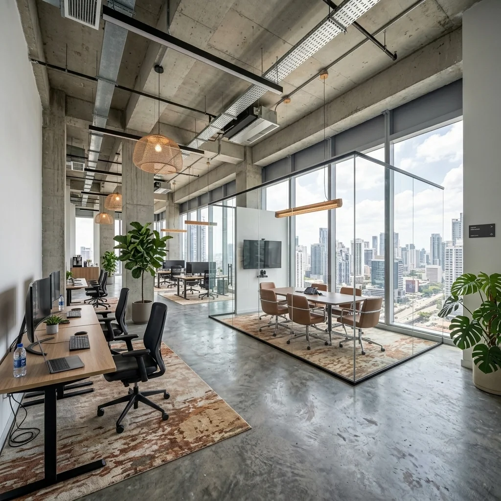 Modern Corporate Staging - Staged interior style after AI virtual staging by Estiq