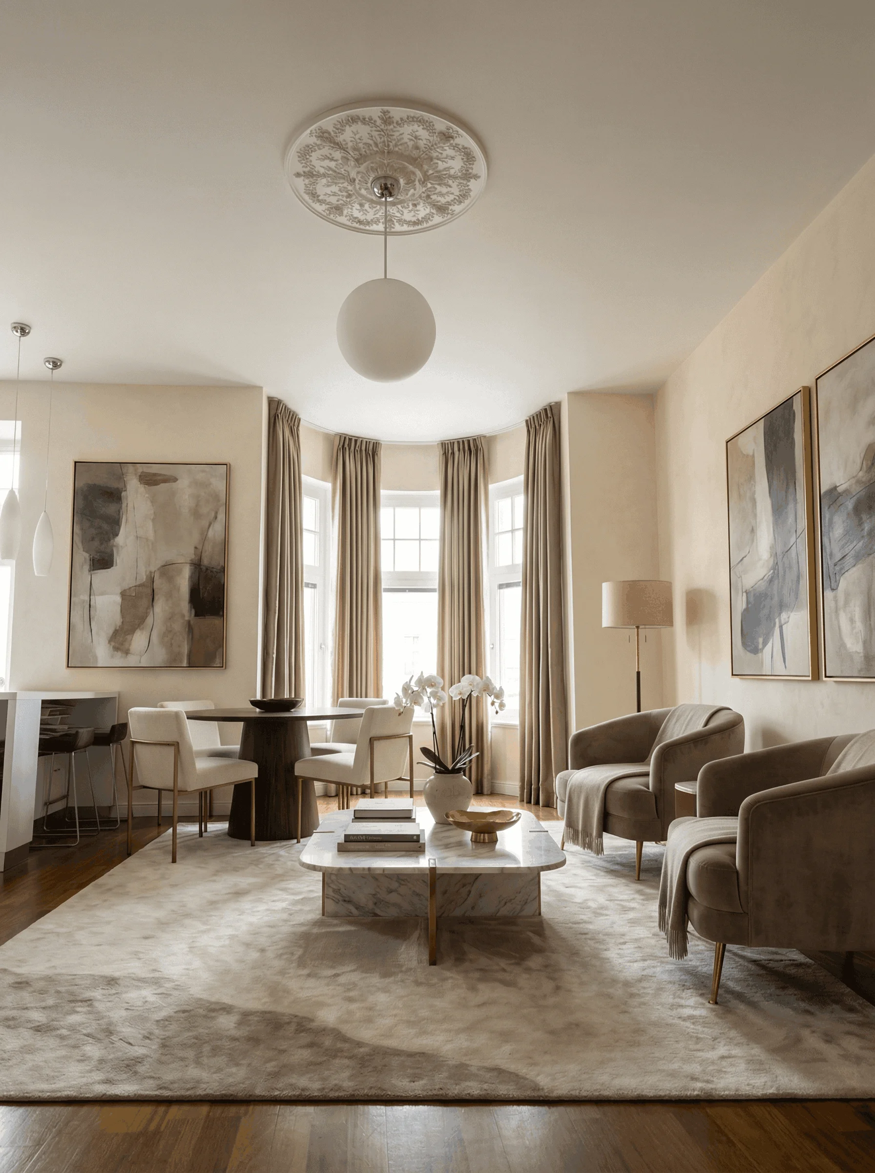 Restyle & Renovate - Staged interior style after AI virtual staging by Estiq
